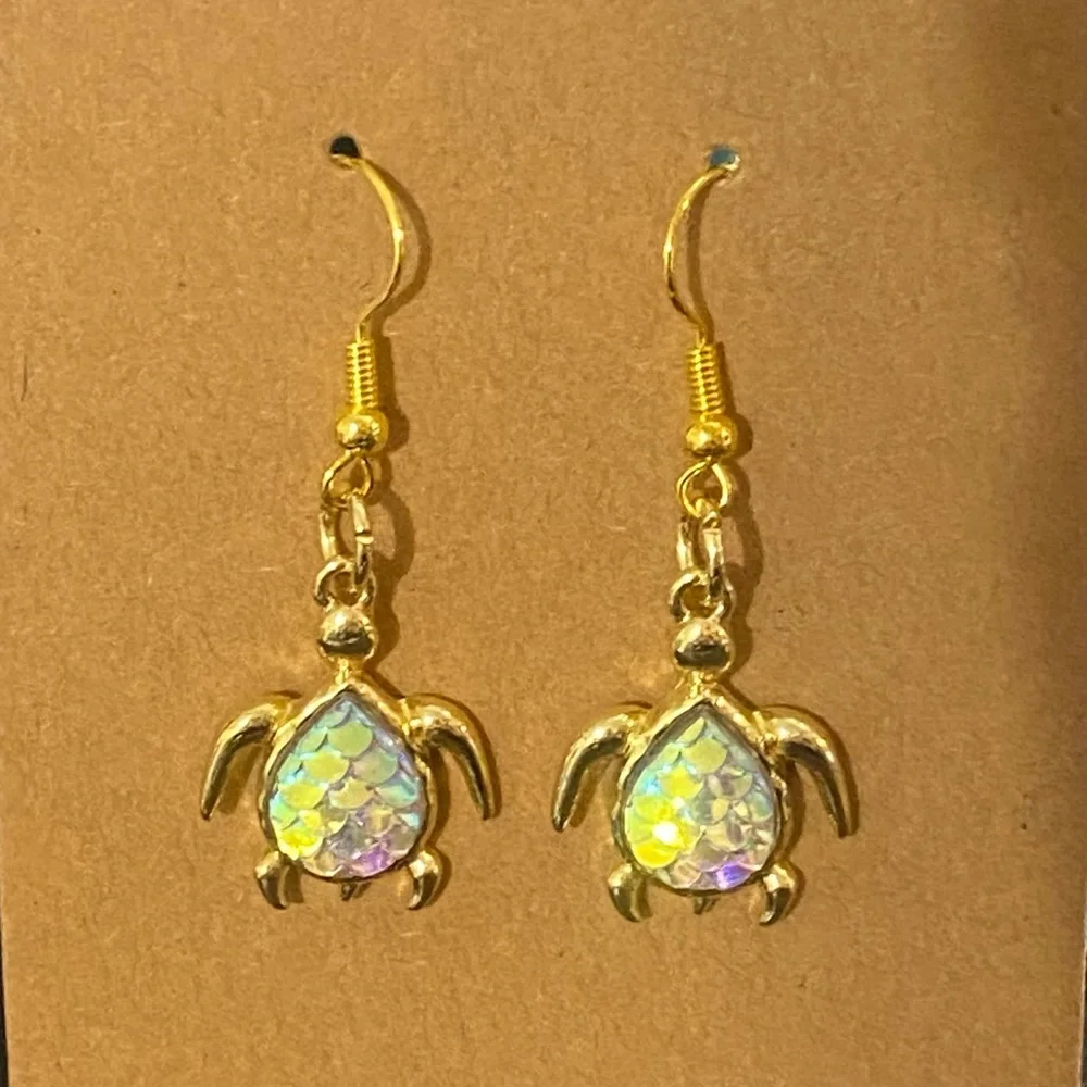 Handmade Dangle Earrings with Beaded Elements